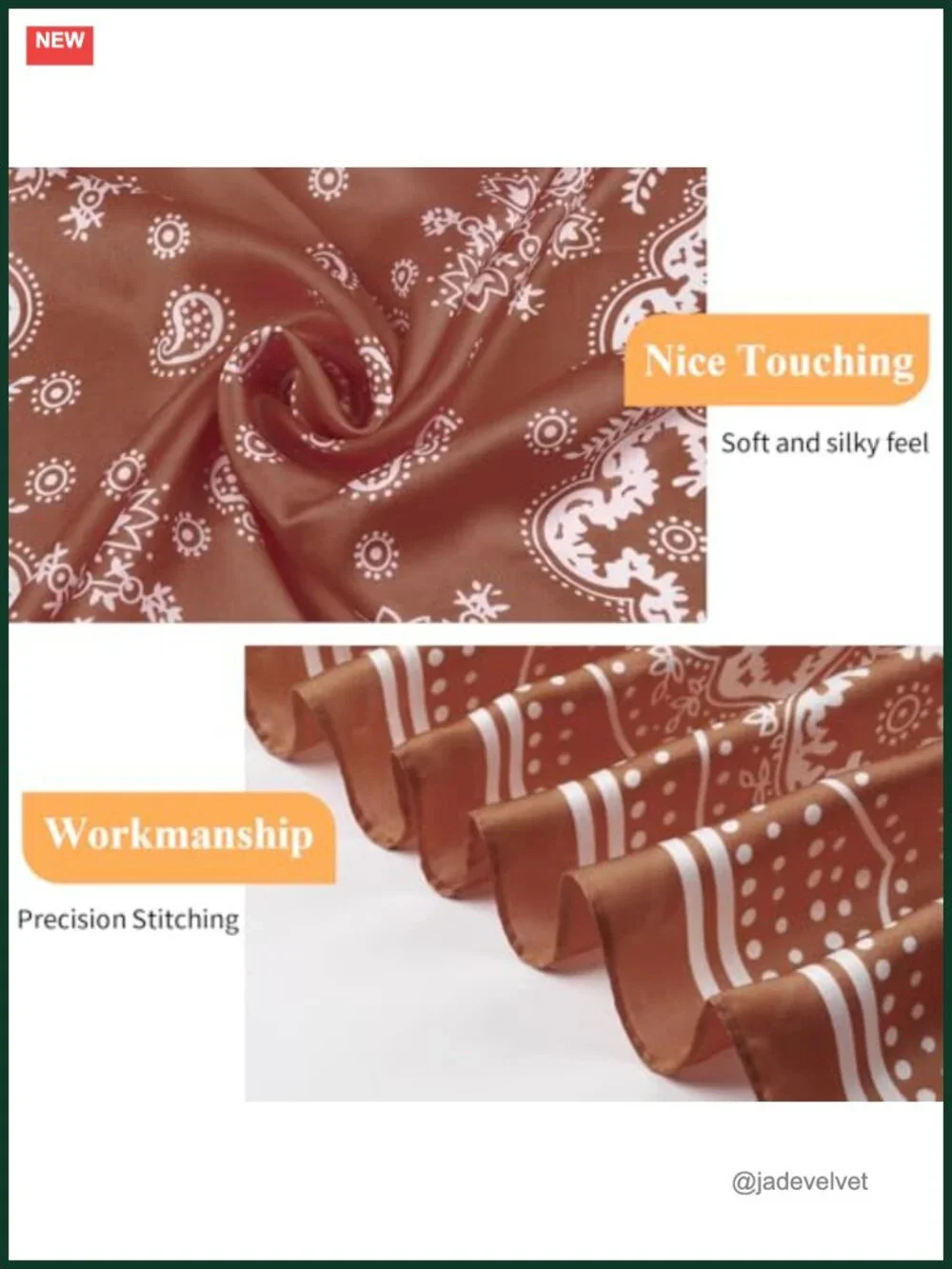 4 Pack Satin Square Head Scarves for Women Silk Feeling Hair Scarf Neck Scarf